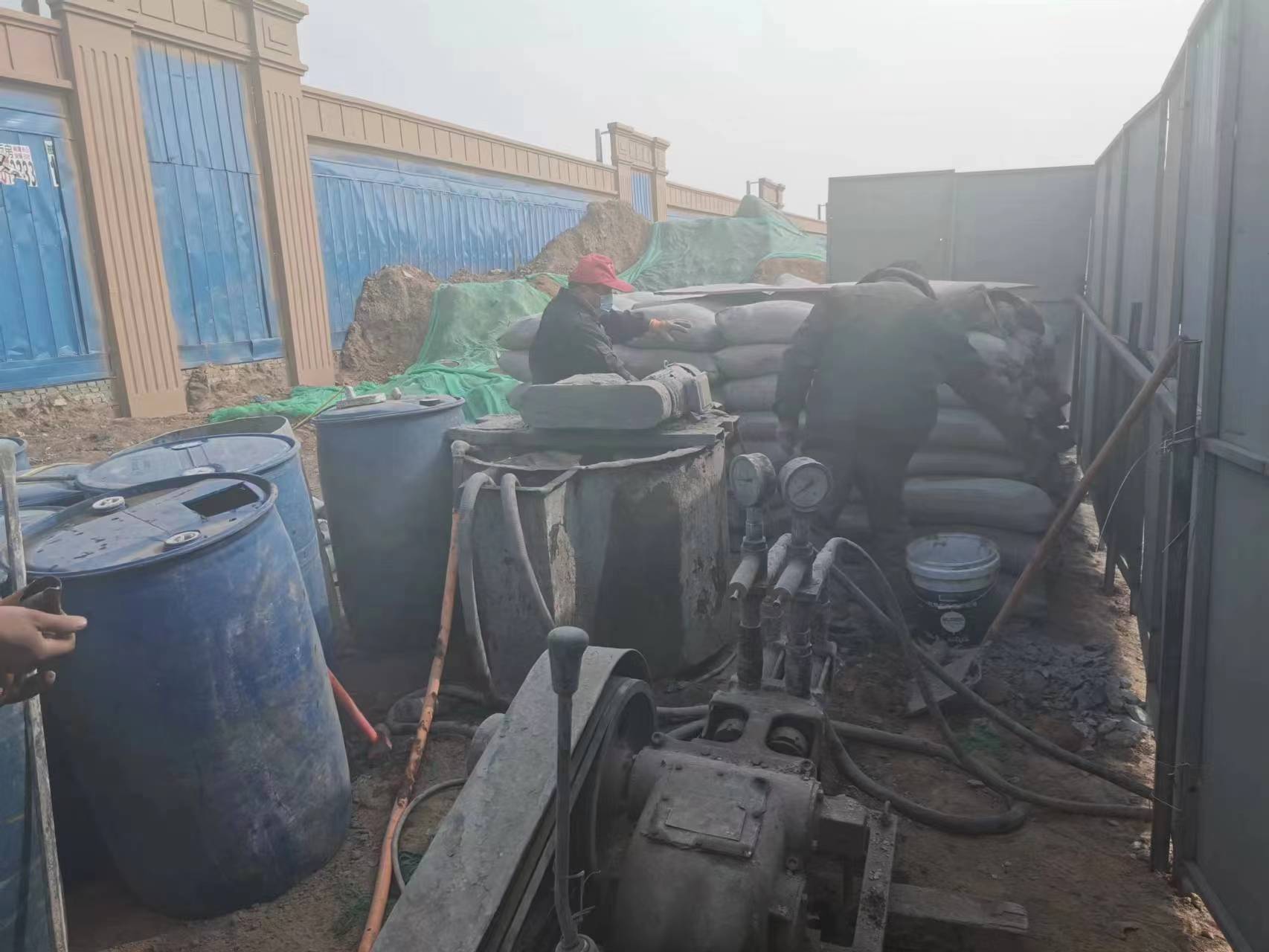 江汉石油管理局房屋下沉注浆